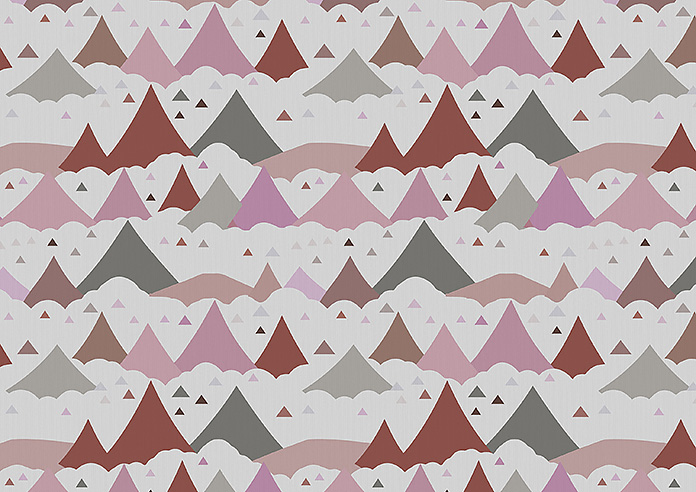 Cloudy Peaks, Petal - Twist&Fit Roman Blind - Image 7